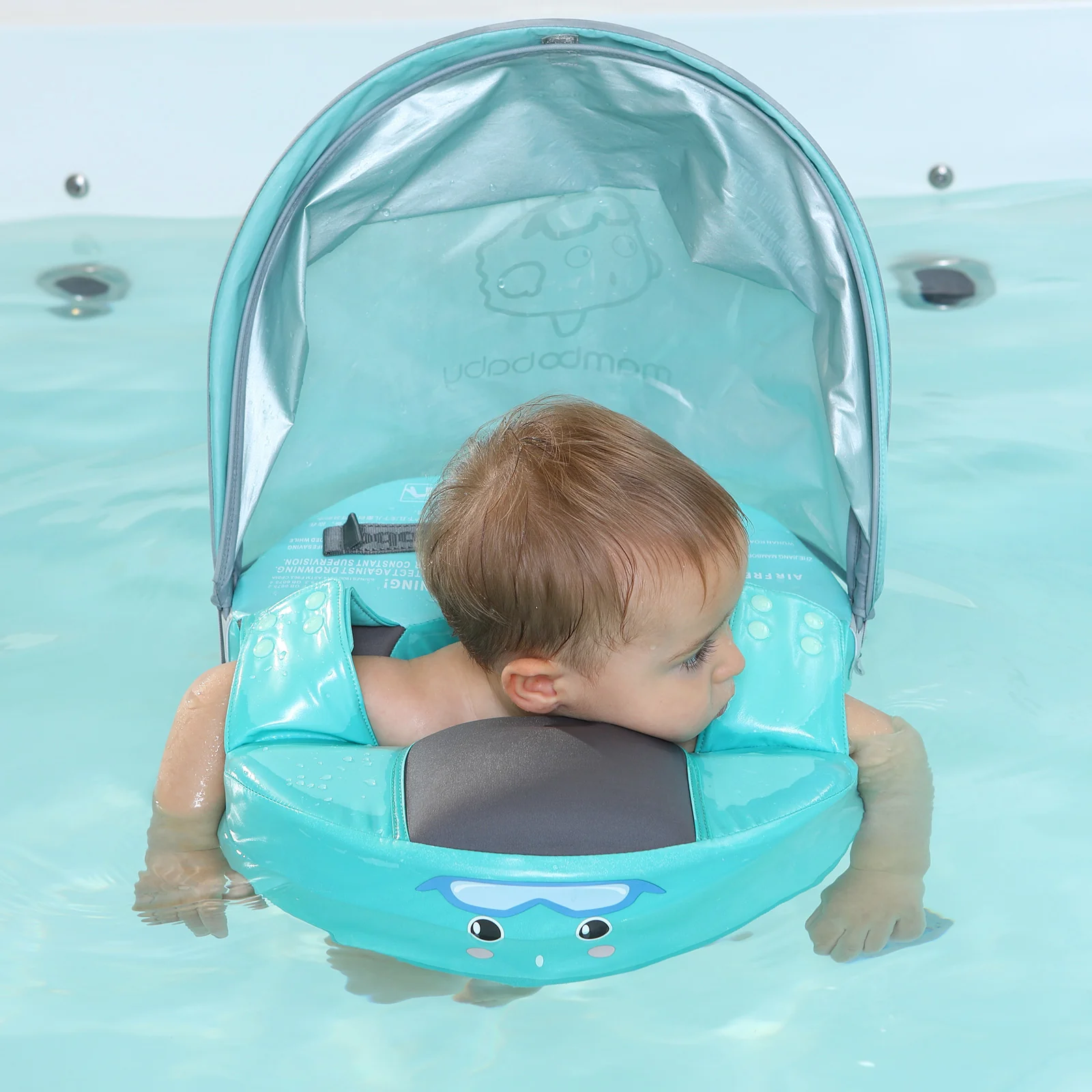 Mambobaby Shoulder Float with Canopy Green - Image 7