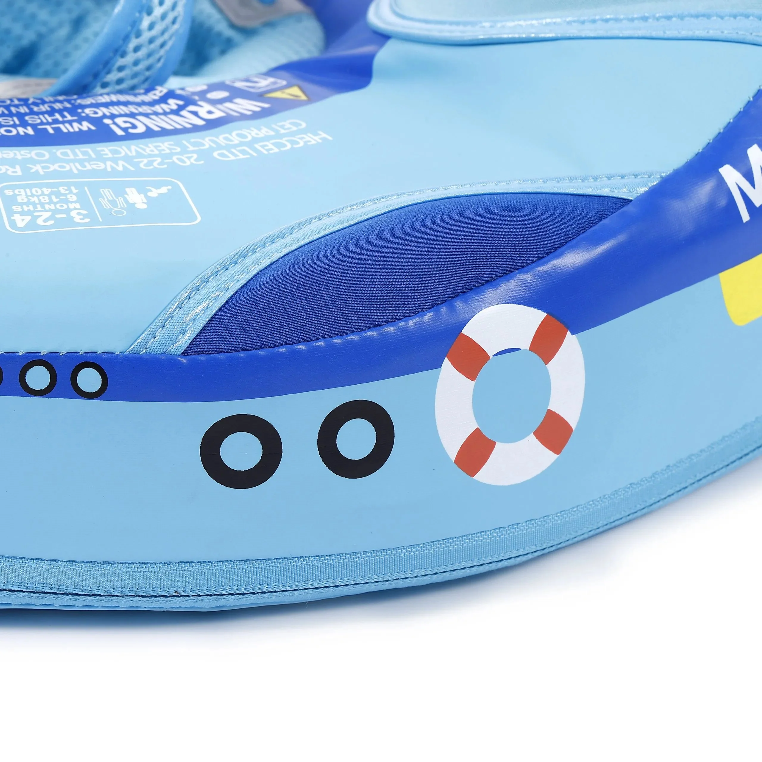 HECCEI Mambobaby Float With Canopy And Tail Blue Steamship - Image 7
