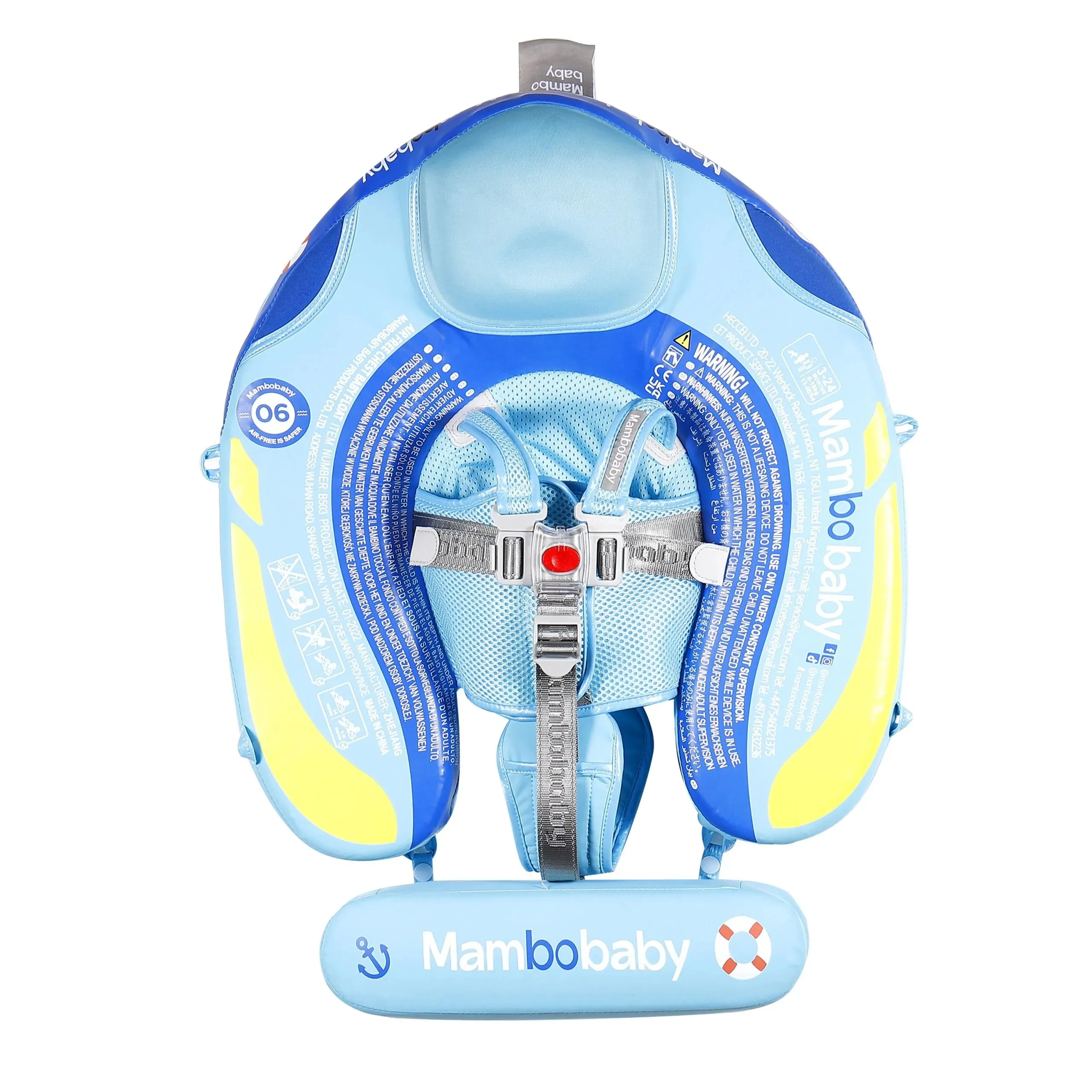 HECCEI Mambobaby Float With Canopy And Tail Blue Steamship - Image 8